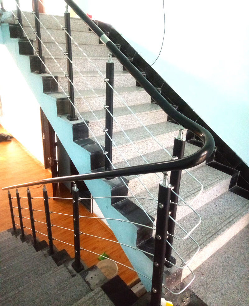 坚振 适用楼梯扶手护栏栏杆家用简约现代室内围栏实木pvc阳台别墅复式