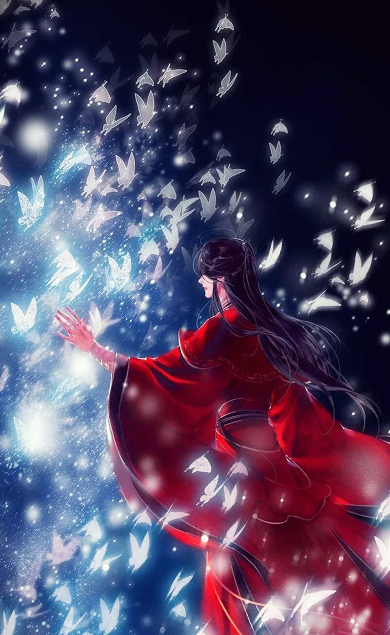 nice天官赐福花城银碟铃铛手链cos配饰闺蜜手链死灵蝴蝶血雨探花礼品