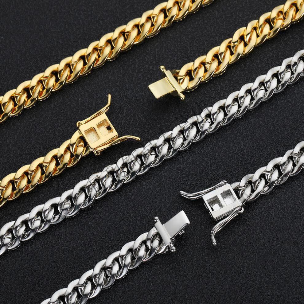 古巴项链 男女同款嘻哈迈阿密古巴项链 24寸 黄金【图片 价格 品牌