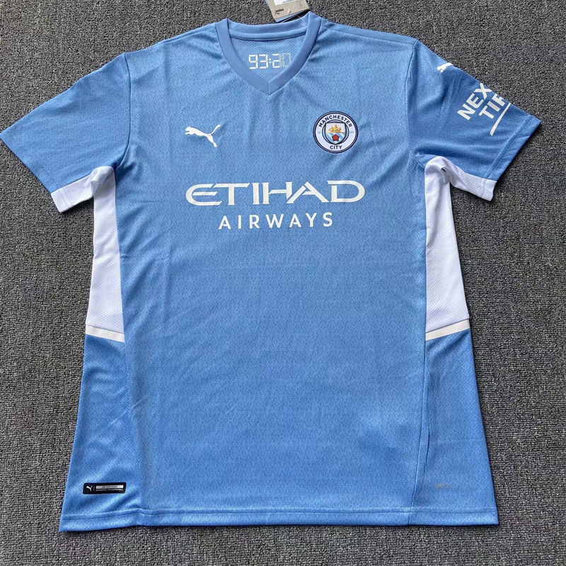 2122曼城球衣主场队服德布劳内足球服套装男长袖训练服定制印号秋2122