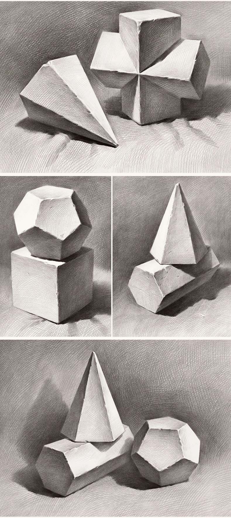 正版现货初学体系石膏几何体2021烈公文化赖荣志单体组合几何体静物