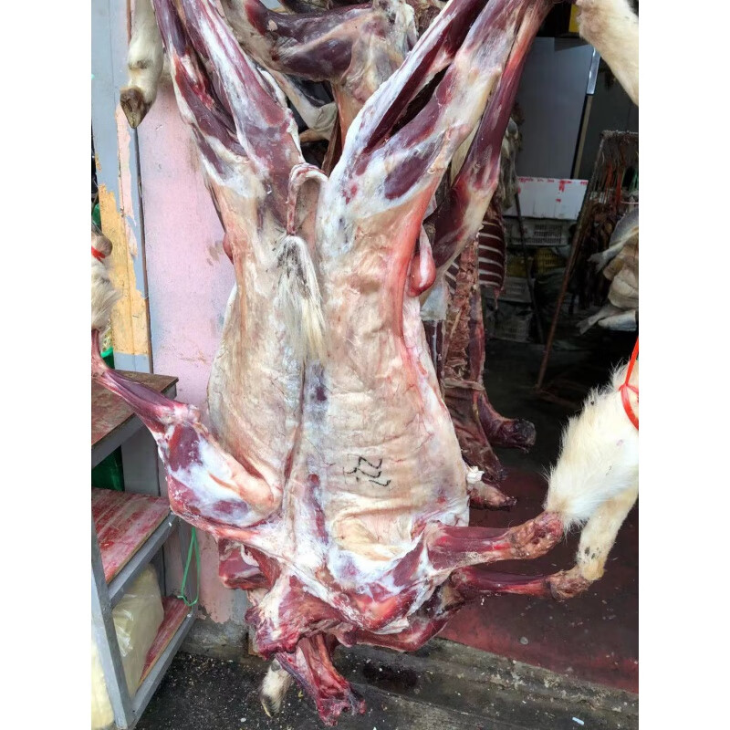 风干羊肉 干风羊肉 叶集羊肉 安徽特产干风羊 散养羊净** 半只风干羊