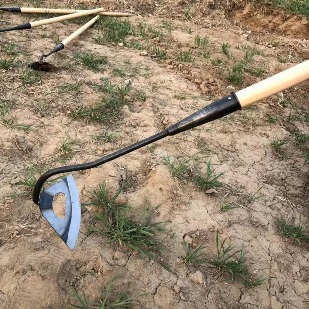 锄头除草神器农用老式锄草多功能全钢小锄头锄地种菜种花铲奔新农 19