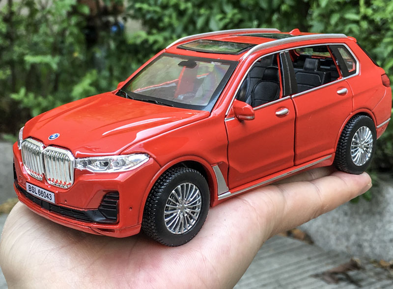 宝马x7车模型新能源合金越野车回力小汽车男孩玩具车收藏摆件 宝马x7