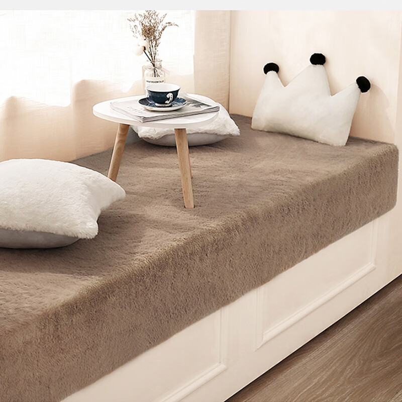 2022新款仿兔毛飘窗垫窗台垫毛毛垫短毛阳台榻榻米垫子冬季加厚可定制