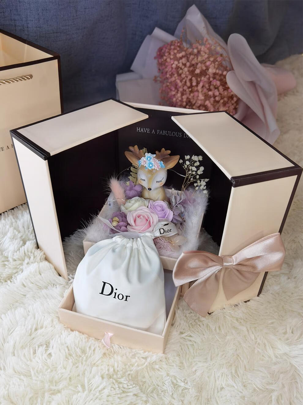 dior迪奥口红520情人节礼盒套装生日礼物送女友999哑光 840哑光枫叶红