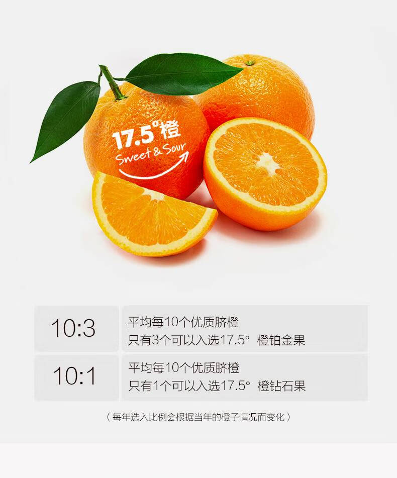 5度橙子脐橙赣南钻石果新鲜中秋水果礼盒装 净重5斤精选装【图片 价格