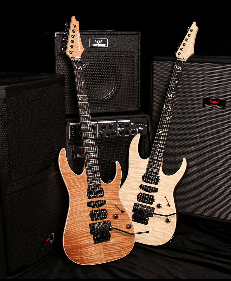 斗牛士(bullfighter)b-150双摇电子吉他演出演奏级电吉他初学者金属