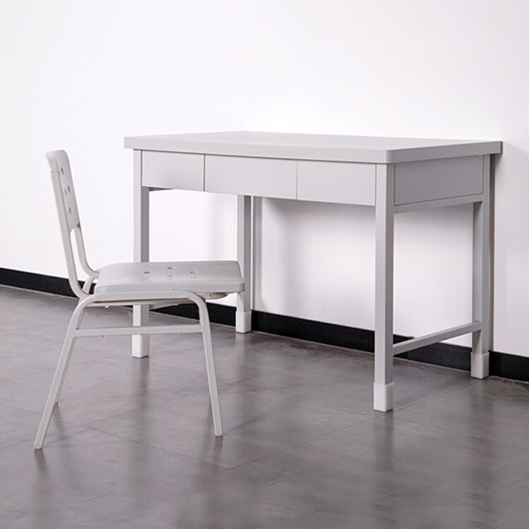 古木郎制式营具学习桌椅套装加厚钢制吹塑结实简易办公室宿舍办公椅