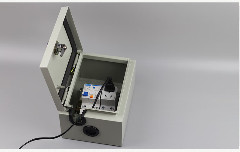 户外新能源充电桩防水配电箱明装带锁家用空开盒电源箱室外插座箱浅