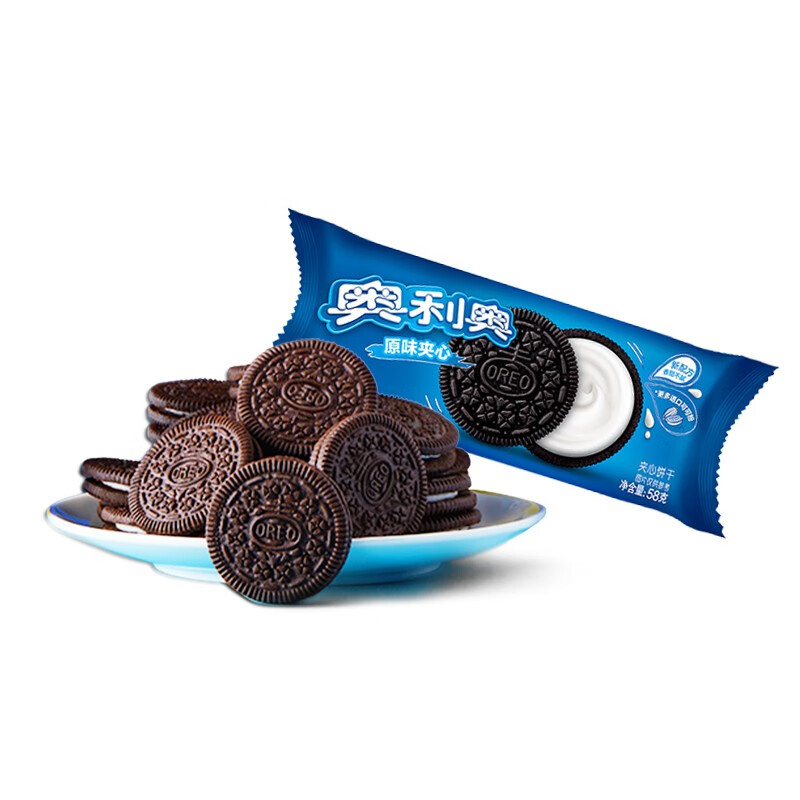 oreo奥利奥 经典原味夹心饼干58g*14件