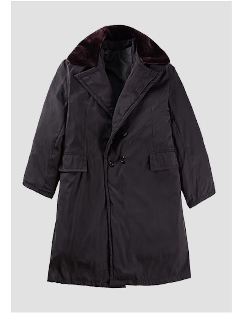 羊皮军大衣羊皮毛一体棉大衣羊毛真皮保暖冷库防寒服加厚棉大衣男 军