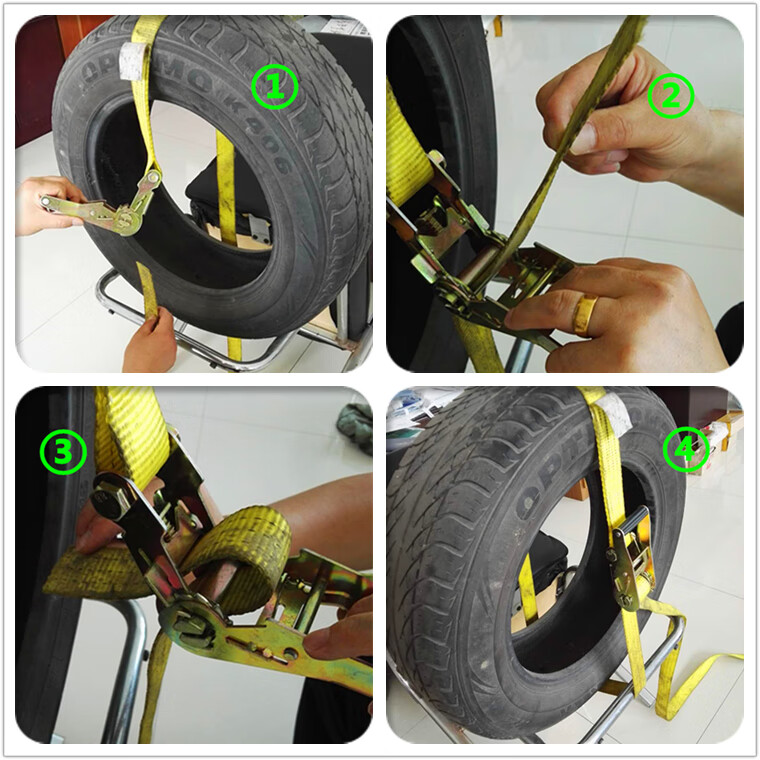 适用于5吨清障车捆绑器捆绑带拖车绳拉紧器事故车轮胎固定救援车配件