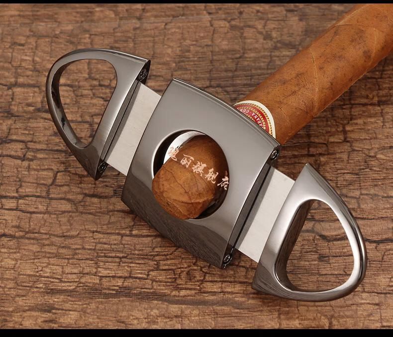 雪茄钻孔器雪茄剪刀雪茄烟打火机雪茄刀工具套装古巴雪笳剪便携雪茄剪