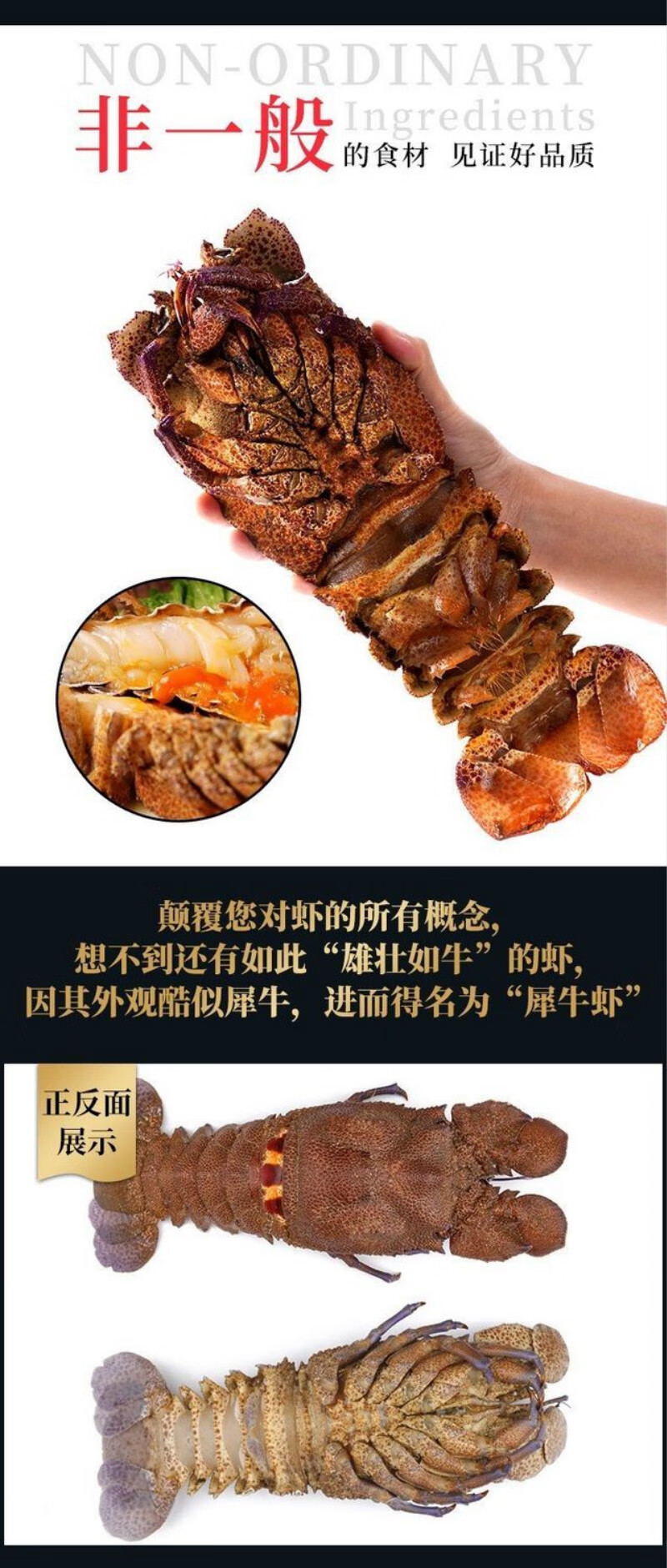 棠鲜生犀牛虾新鲜海捕大虾海鲜水产大龙虾犀牛虾400500g只