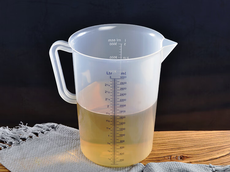 量杯5000ml塑料带刻度量杯磨砂加厚吧台量杯汽修量杯机油量杯5l5l双