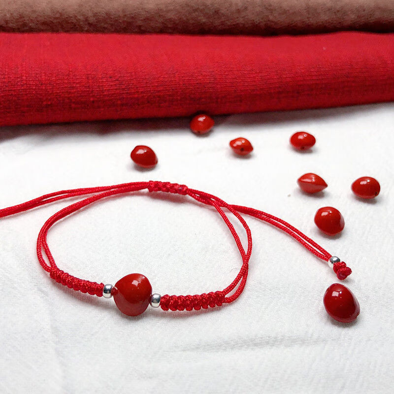 贺朝谢俞周边红豆手链相思豆手串伪装学渣同款潮简约情侣一对手绳rom