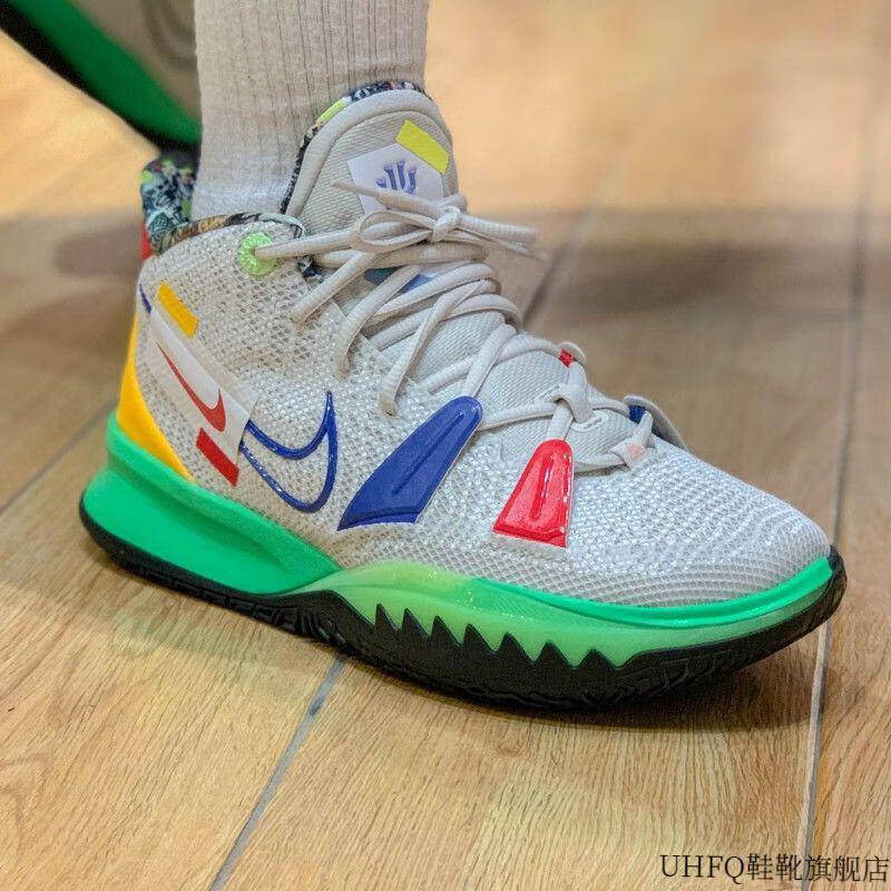 7 欧文7代 篮球鞋男 白绿蓝 薰衣草紫 白金气垫运动球鞋女同款 欧文7
