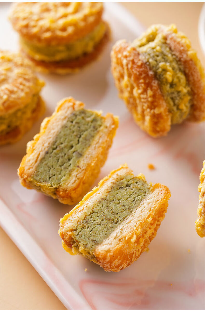 绿豆饼板栗酥传统老式点心零食早餐食品整箱批发绿豆糕24小时发货1包