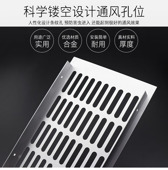 煤气灶柜门孔排气格栅厨房柜门柜子透气孔排气盖孔盖橱柜门装饰盖装饰