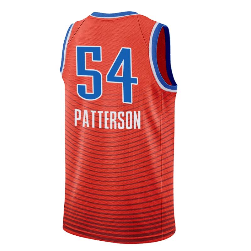 滕讯体育nba全雷霆队3号保罗亚当斯加里内利橙色渐变篮球服新款球衣其