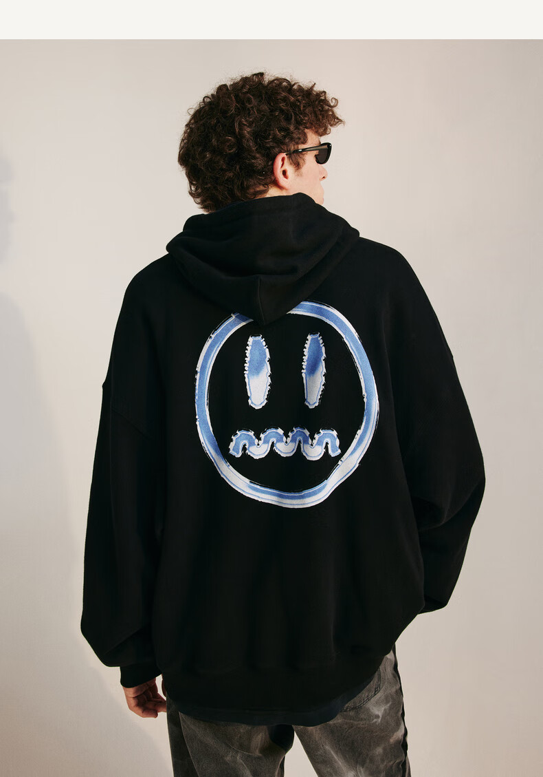 beaster小恶魔鬼脸金属感字母印花卫衣街头oversize潮流