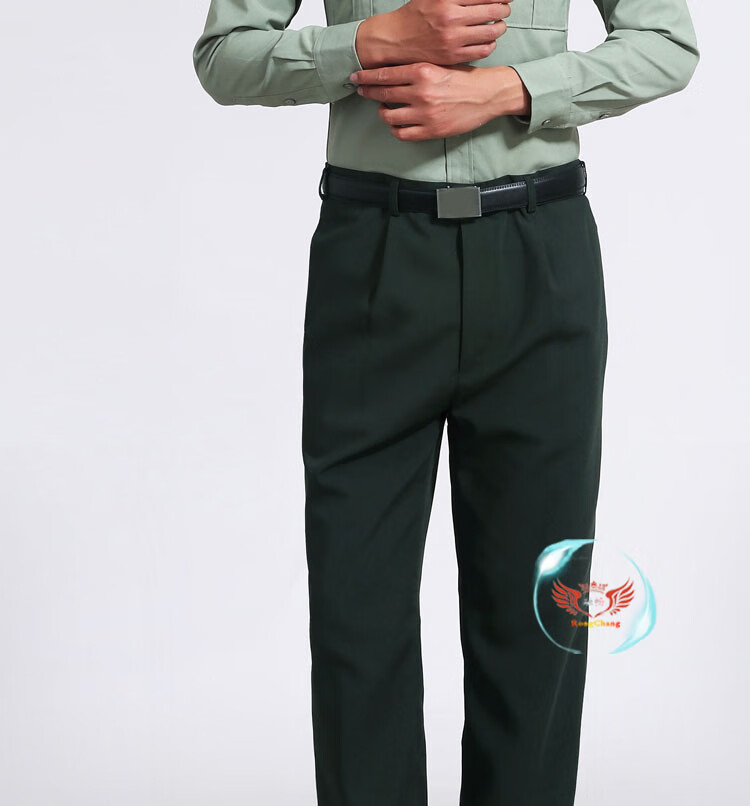 际华夏常单裤07式夏季男士夏裤正装长裤西裤 lujun裤子表演服饰松枝绿