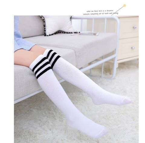 约龙儿童长筒袜女童袜子6-10岁中童小学生小女孩鞋袜小孩长袜纯棉春秋