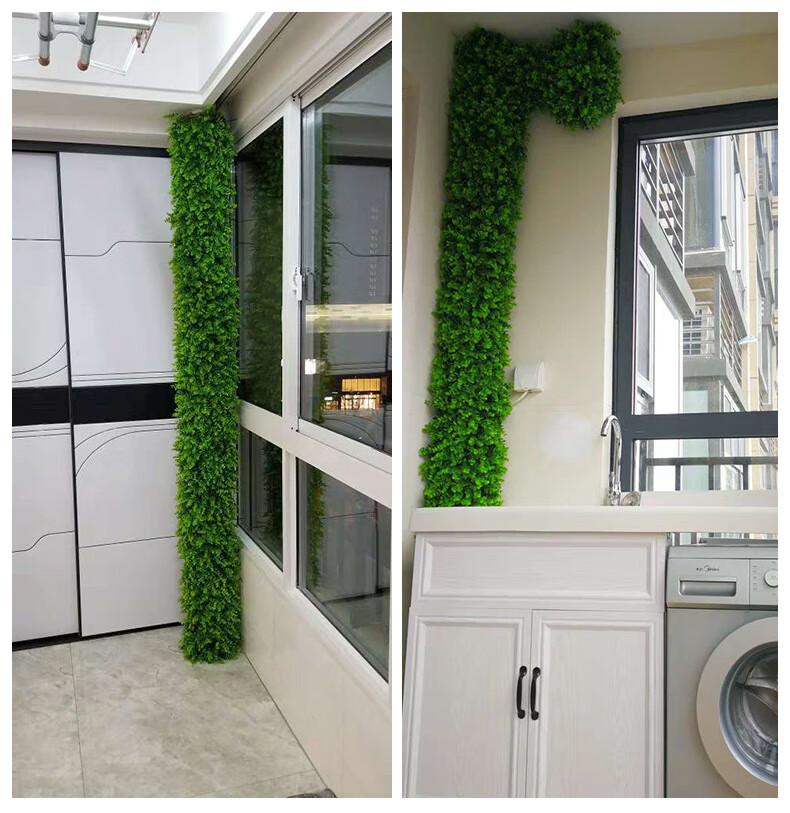 下水管道装饰仿真绿植柱子包裹排水管消防管道遮挡贴圆柱缠绕美化 1米