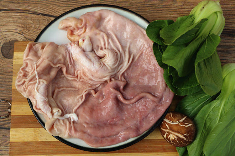 新鲜猪肚农家土猪肉猪肚子冷冻猪杂无油干猪肚 土猪肚4只净重3.