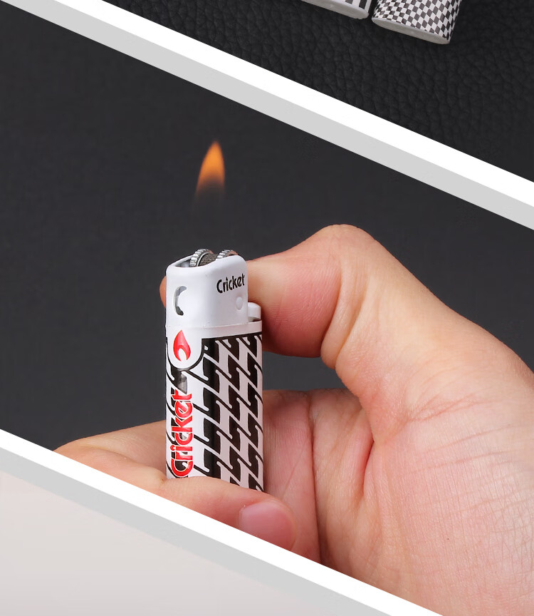 草蜢打火机黑白进口品牌防爆创意包纸一次性砂轮打火机批王子打火机25