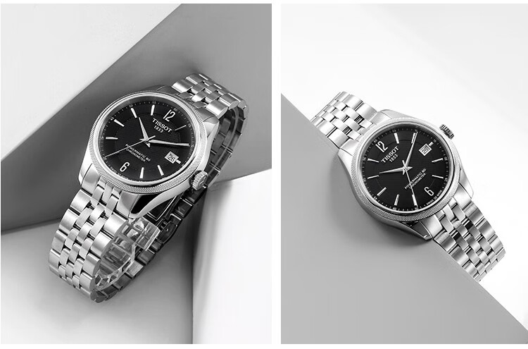 pofunuo适用天梭1853表链t108钢带宝环t108408at108208a男女款钢表带