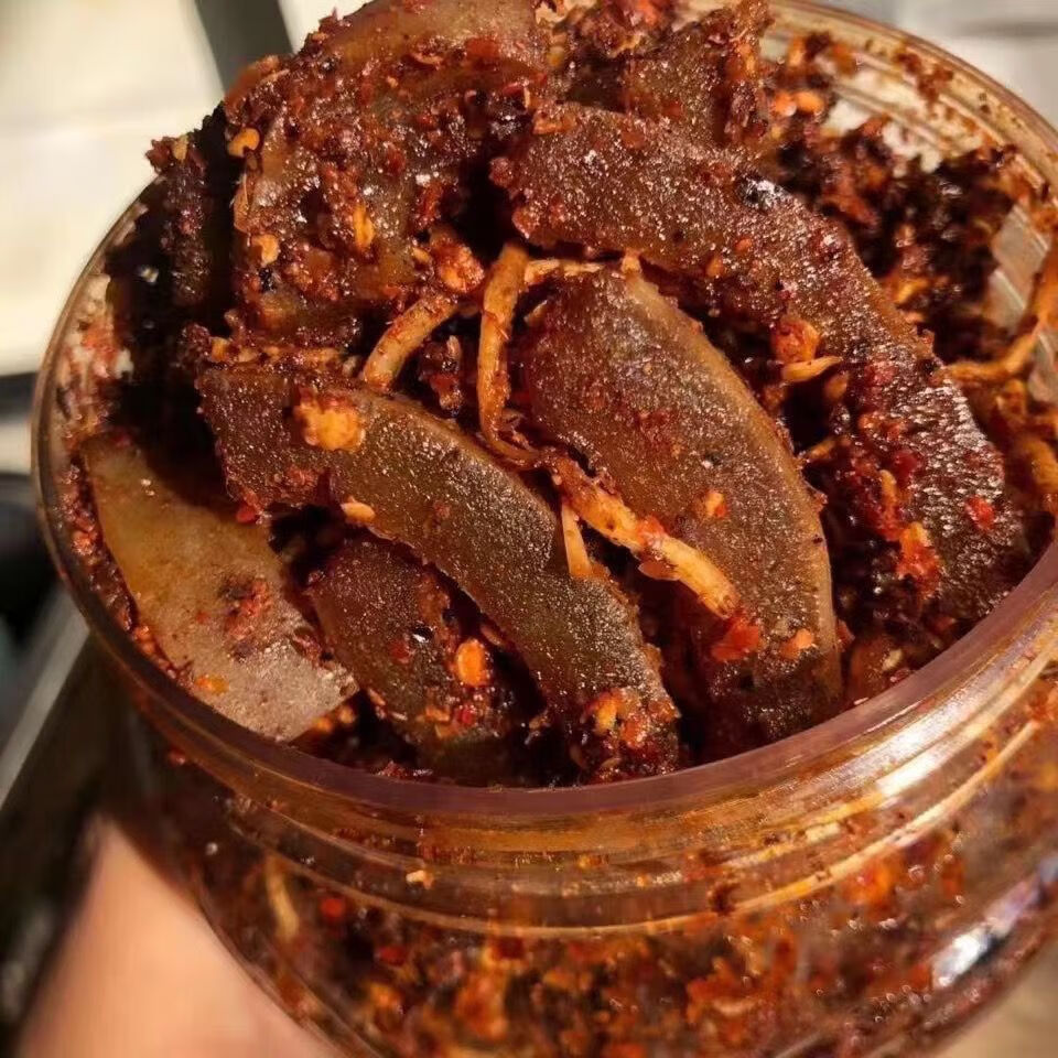 佤味变态辣牛皮菜根佤族自制麻辣牛皮苤菜根木姜子爽口下饭菜 250克