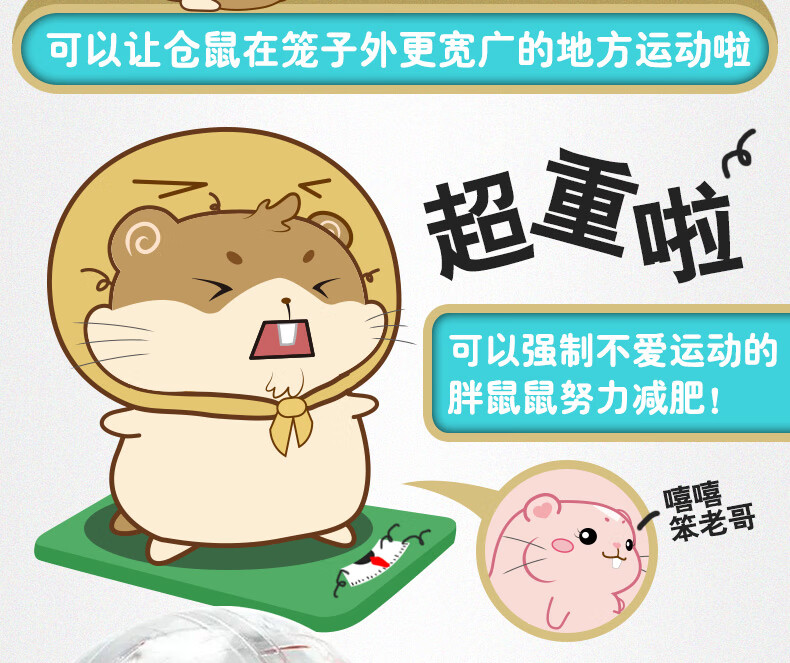 仓鼠跑轮 静音跑轮滚轮转轮龙猫金丝熊玩具刺猬松鼠用品滚球 直径18