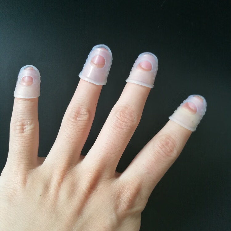 吉他护指左手手指防痛指套保护左手指垫尤克里里按弦吉他护手指套3m1s