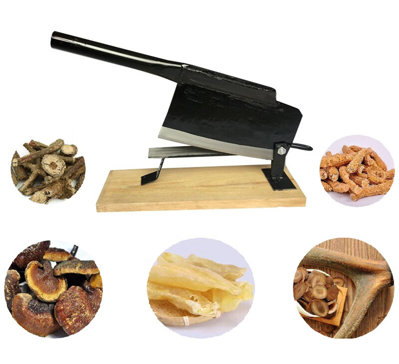 膳道中药材切片刀锻打手工切药刀中药铡刀药材铡刀中药材切刀鱼胶灵芝