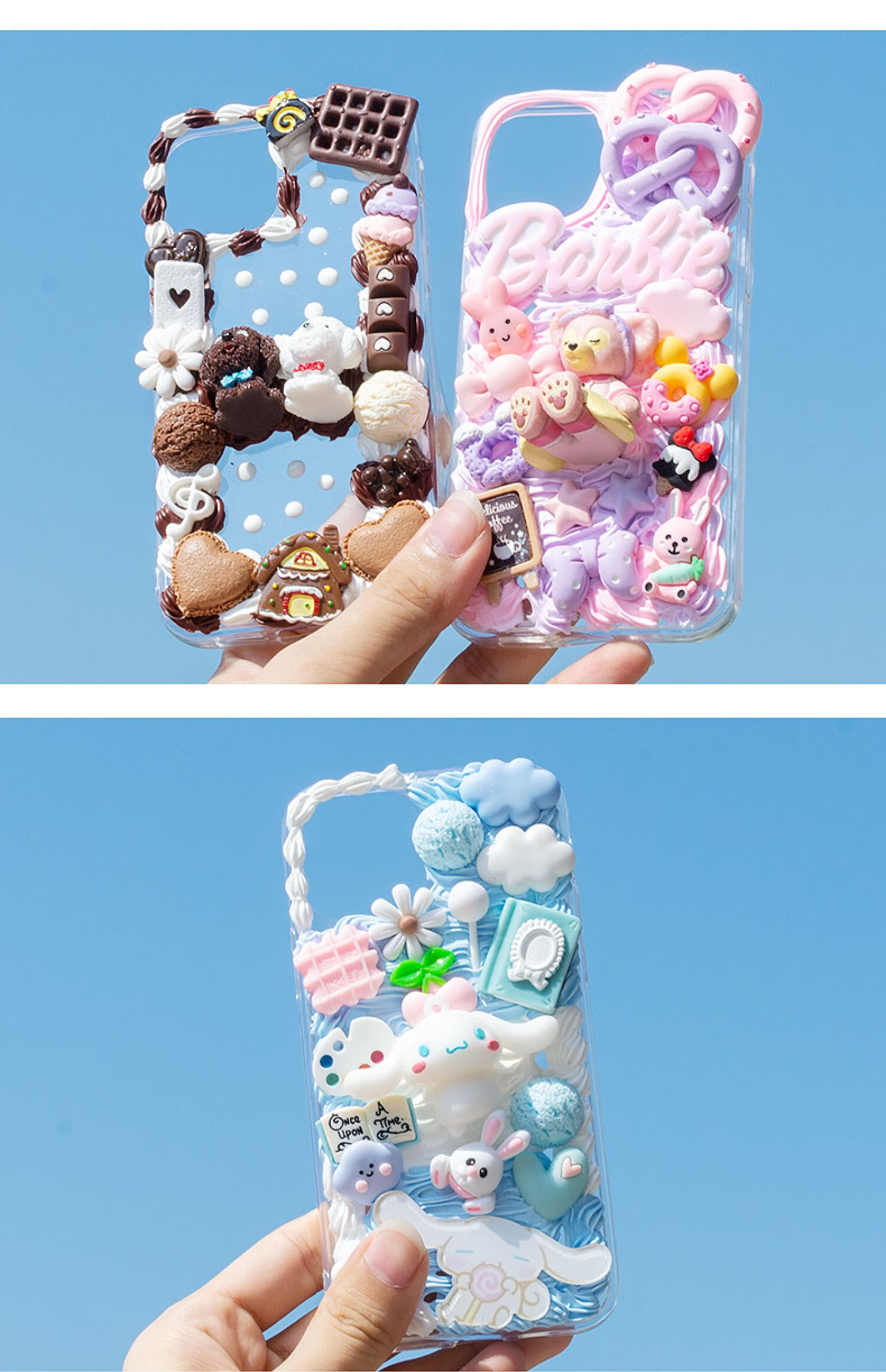 同款diy奶油胶套装手机壳素材材料包手工自制礼品女友闺蜜雪糕糖果