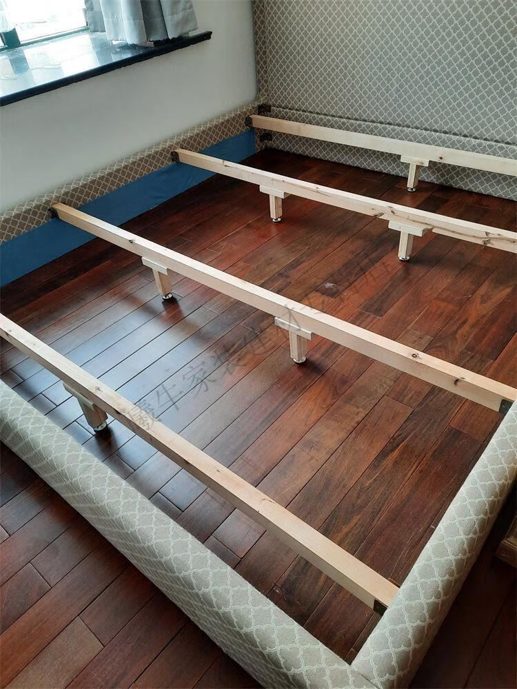 床架横梁床底支撑实木龙骨加固定床脚床子支架支撑腿横木条木头t单个