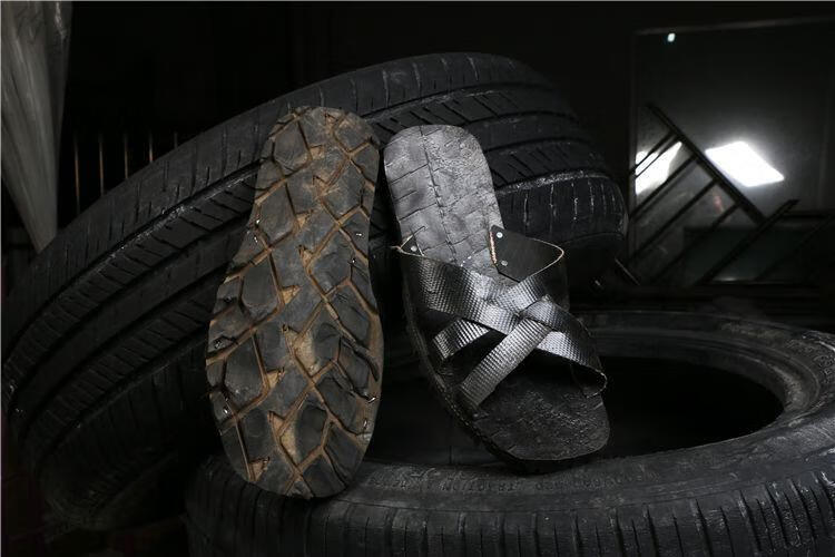 纯手工越南橡胶轮胎凉鞋老式复古怀旧拖鞋个性沂蒙大凉鞋丑鞋潮夏竹奈