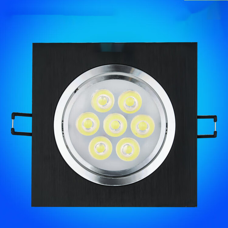 双头射灯10x20格栅灯客厅走廊双排射灯双头射灯led嵌入式默认发拉丝