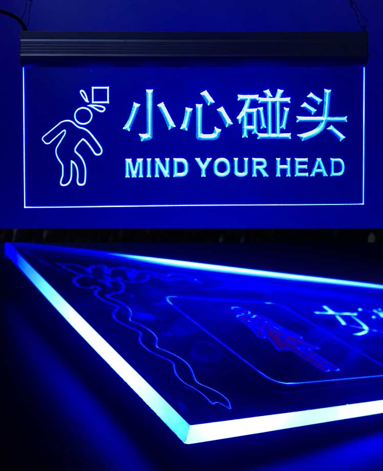 led洗手间指示牌发光男女厕所标识牌定制卫生间灯亚克力吊牌个性 洗手