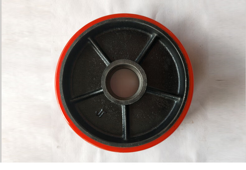 诺力叉车轮子配件pu轮手动液压升降搬运车尼龙轮地牛聚氨酯轮尼龙轮