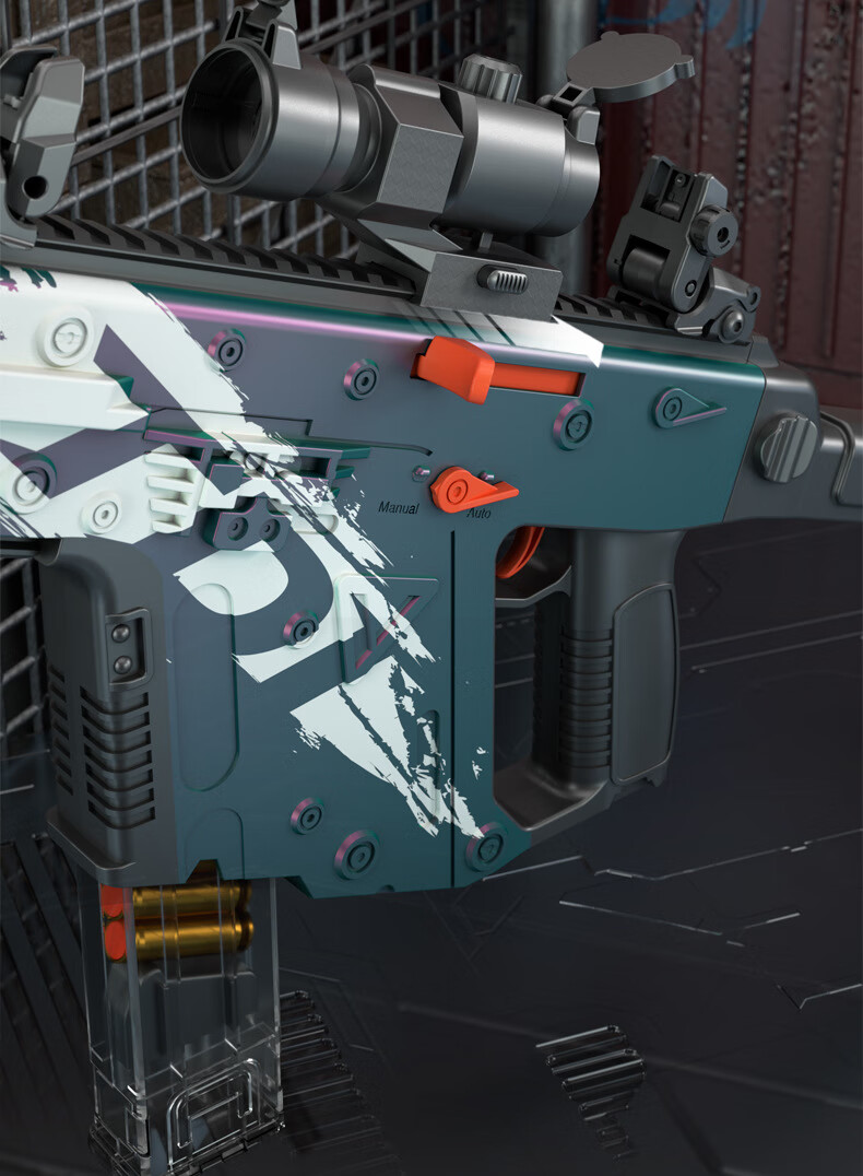 维克托 抛壳枪软弹维克托冲锋枪悍迪新款短剑玩具枪8到12岁电动连发