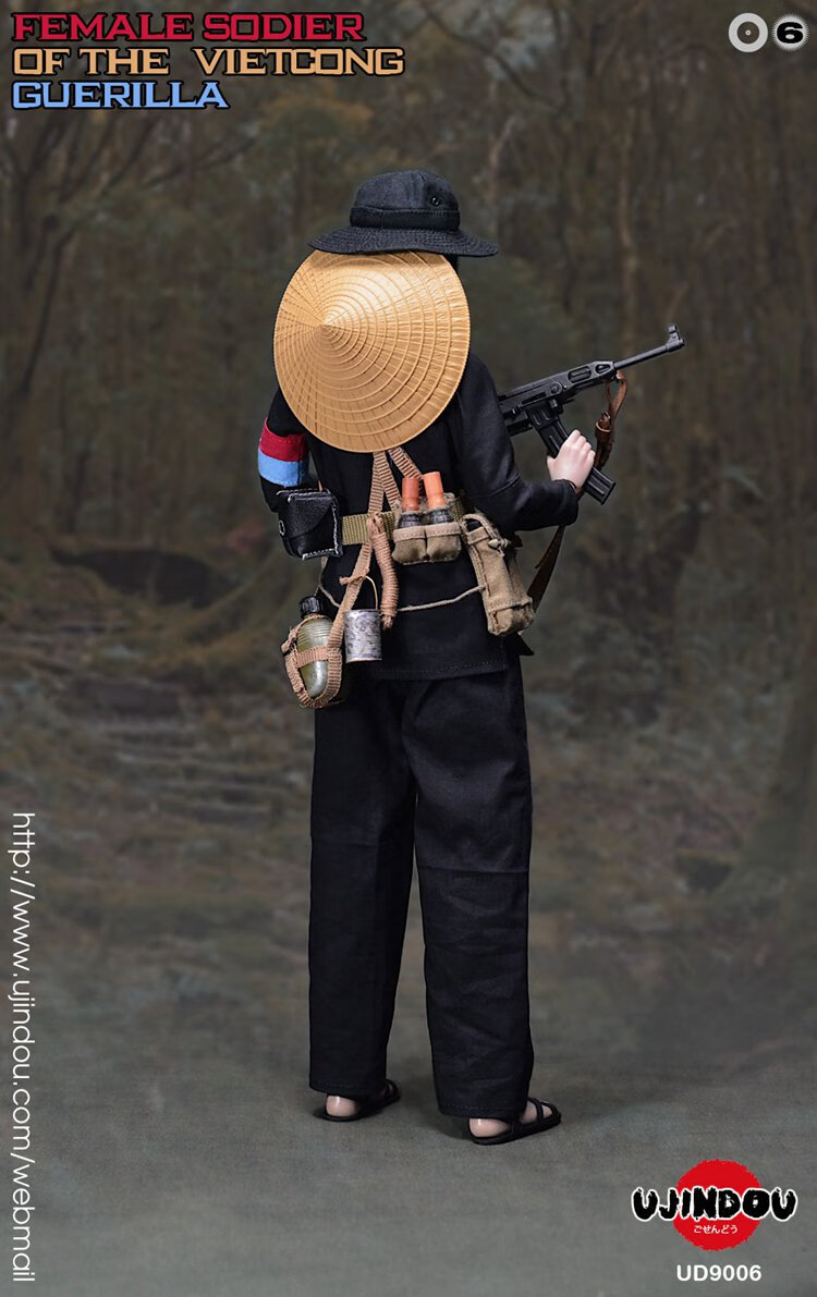 美女兵人手办ujindou越南16女兵人模型越共游击队ud9006女兵顺丰
