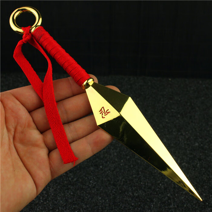 火影忍者武器 四代目 飞雷神苦无 鸣人龙刃阿诗玛22cm 5046-22cm大