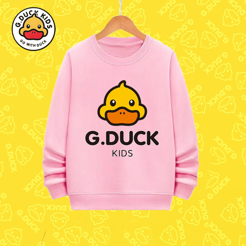 小黄鸭gduckkids童装男童女童卫衣新款春秋款学院中大童小孩洋气上衣