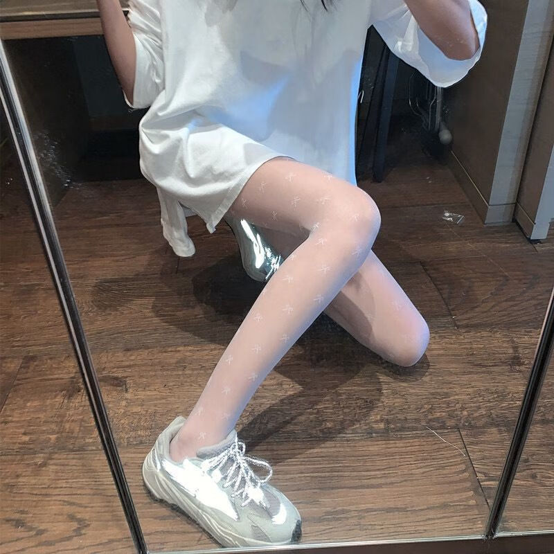 高品质光腿神器连裤袜丝袜女2021秋季新款日系性感黑色提花丝袜女春防