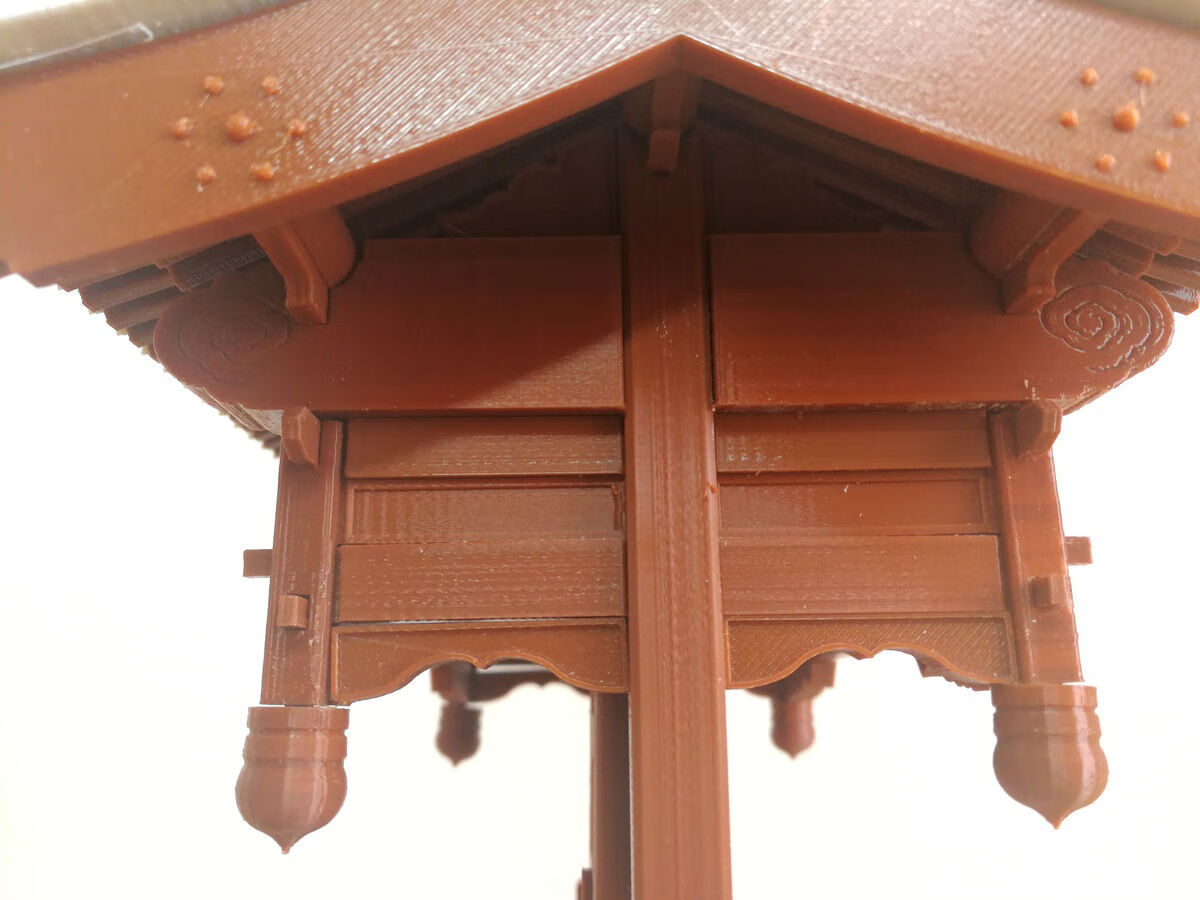 古建筑垂花门模型 中式积木玩具教具 榫卯结构可拼装无斗拱版定制