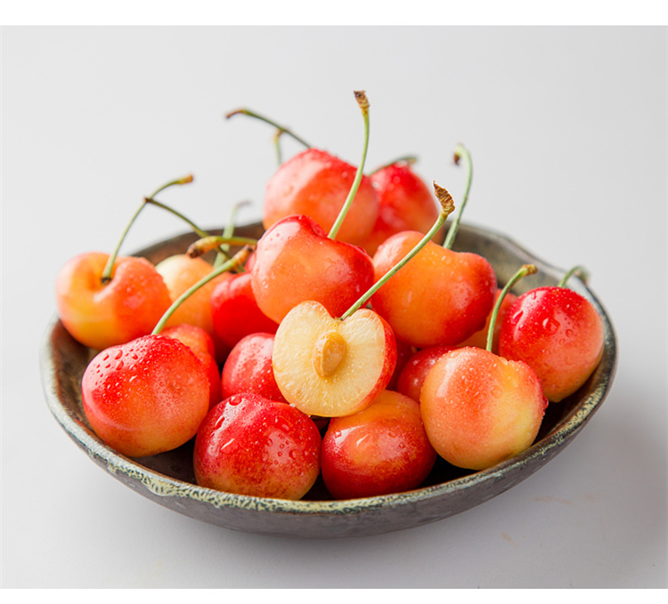 顺丰空运大连樱桃雷尼尔黄蜜樱桃黄车厘子孕妇新鲜水果礼盒装2500gjj