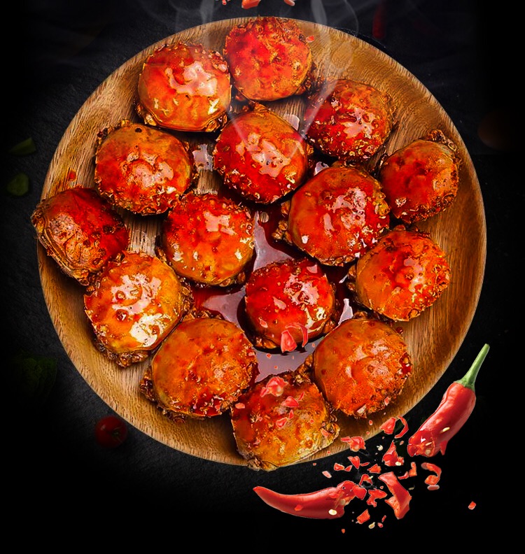 香辣蟹公母海鲜熟食350g发财蟹网红小螃蟹开罐即食香蒜泥味